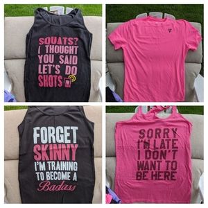 Lot of workout gear